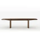 Tavolo da Pranzo da 320 cm in Vetro e Metallo di Design Made in Italy - Opalia Viadurini