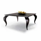 Tavolo da pranzo design di lusso in legno massello,made in Italy, Filo Viadurini