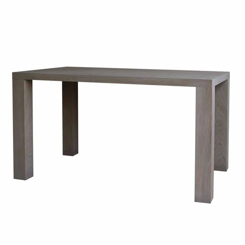 Tavolo da pranzo design moderno in rovere massello, L160xP90cm, Loran Viadurini
