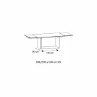 Tavolo da Pranzo di Design Allungabile Ceramica e Metallo Made in Italy – Moro Viadurini