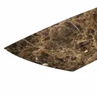 Tavolo da Pranzo di Design in Ceramica e Base Vetro Fumè Made in Italy – Random Viadurini