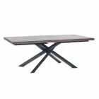 Tavolo da Pranzo di Design in Legno e Metallo Made in Italy - Skipper Viadurini