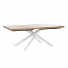 Tavolo da Pranzo di Design in Legno e Metallo Made in Italy - Skipper Viadurini