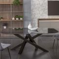 Tavolo da Pranzo Ellittico in Ceramica e Alluminio - Yamir