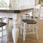 Tavolo da Pranzo in Frassino e 4 Sedie Incluse Made in Italy - Rafael Viadurini