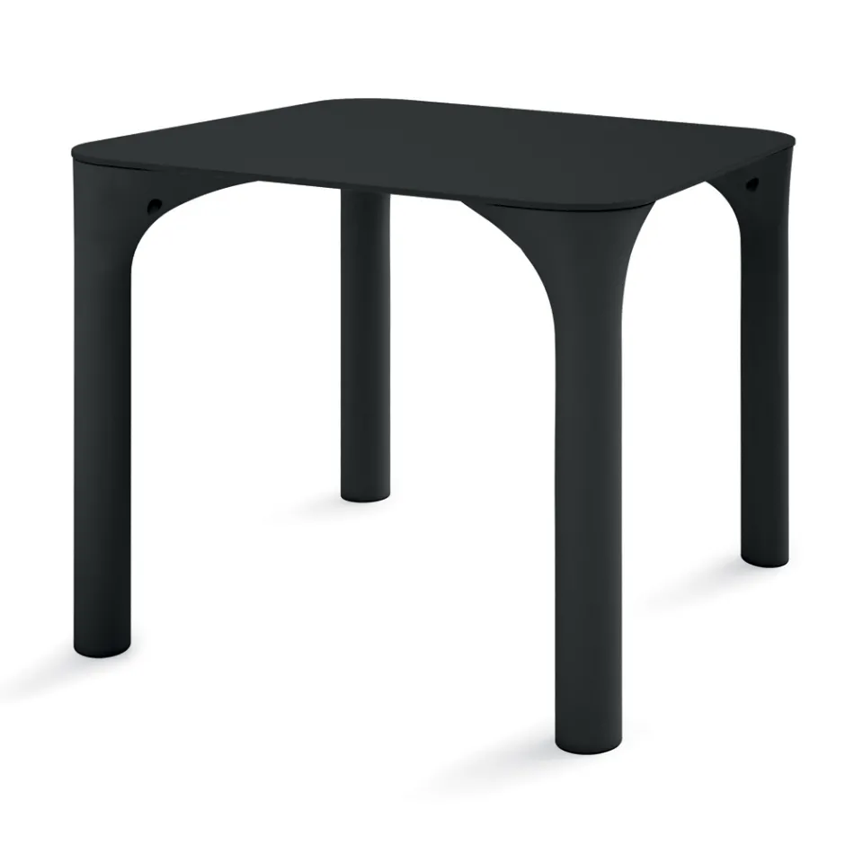 Tavolo da Pranzo in Hpl con Gambe in Polietilene Made in Italy - Glen Viadurini