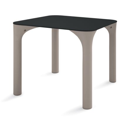 Tavolo da Pranzo in Hpl con Gambe in Polietilene Made in Italy - Glen Viadurini