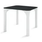 Tavolo da Pranzo in Hpl con Gambe in Polietilene Made in Italy - Glen Viadurini