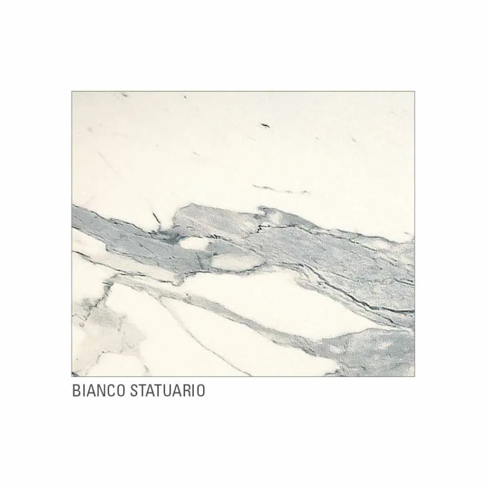 Tavolo da Pranzo in Laminam e Metallo Verniciato Realizzato in Italia - Efisto Viadurini