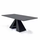 Tavolo da Pranzo in Laminato HPL e Acciaio Made in Italy Alta Qualità - Dalmata Viadurini