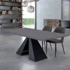 Tavolo da Pranzo in Laminato HPL e Acciaio Made in Italy Alta Qualità - Dalmata Viadurini