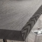 Tavolo da Pranzo in Legno e Alluminio Made in Italy, Pregiato - Lingotto Viadurini