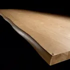 Tavolo da Pranzo in Legno Impiallacciato e Acciaio Made in Italy – Ezzellino Viadurini