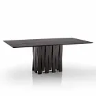 Tavolo da pranzo in legno Mdf di design made in Italy, Egisto Viadurini