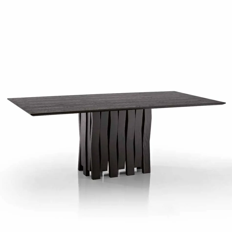 Tavolo da pranzo in legno Mdf di design made in Italy, Egisto Viadurini