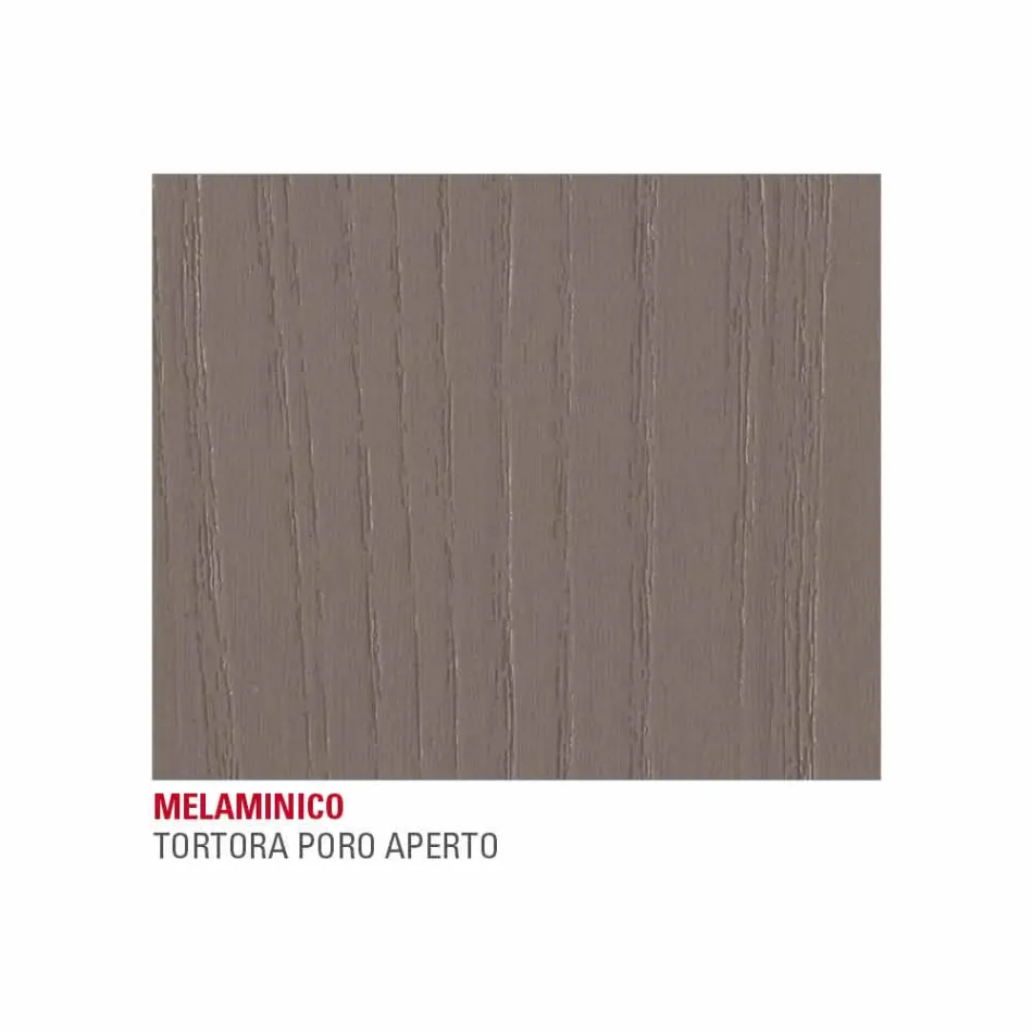 Tavolo da Pranzo in Melaminico e Metallo Verniciato Made in Italy - Remigio Viadurini