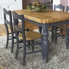 Tavolo da Pranzo in Rovere Nodato e 4 Sedie Incluse Made in Italy - Rafael Viadurini
