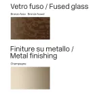 Tavolo da Pranzo in Vetro Fuso Bronzo o Fumè di Design Made in Italy - Moro Viadurini