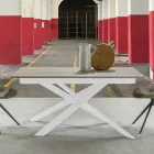 Tavolo da Pranzo Moderno Allungabile, Piano Laminato - Marliana Viadurini