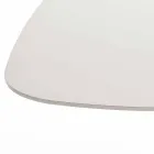 Tavolo da pranzo moderno bianco in MDF finitura rovere 100x200cm Clark Viadurini