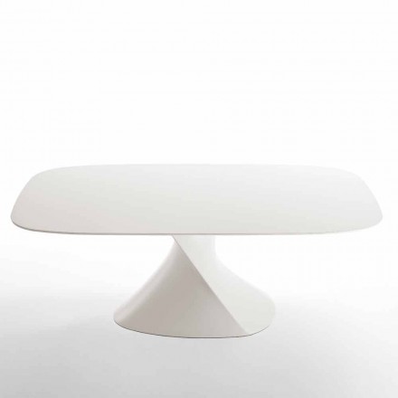 Tavolo da pranzo moderno bianco in MDF finitura rovere 100x200cm Clark Viadurini
