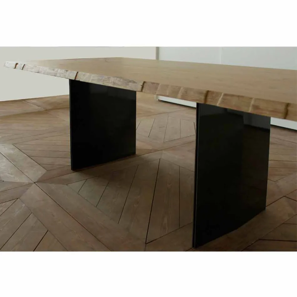 Tavolo da pranzo moderno in legno rovere made in Italy 200x100cm Paul Viadurini