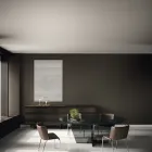 Tavolo da Pranzo Ovale con Piano e Base in Vetro Made in Italy - Tiseo Viadurini