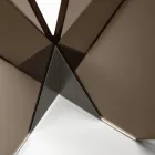 Tavolo da Pranzo Ovale con Piano e Base in Vetro Made in Italy - Tiseo Viadurini