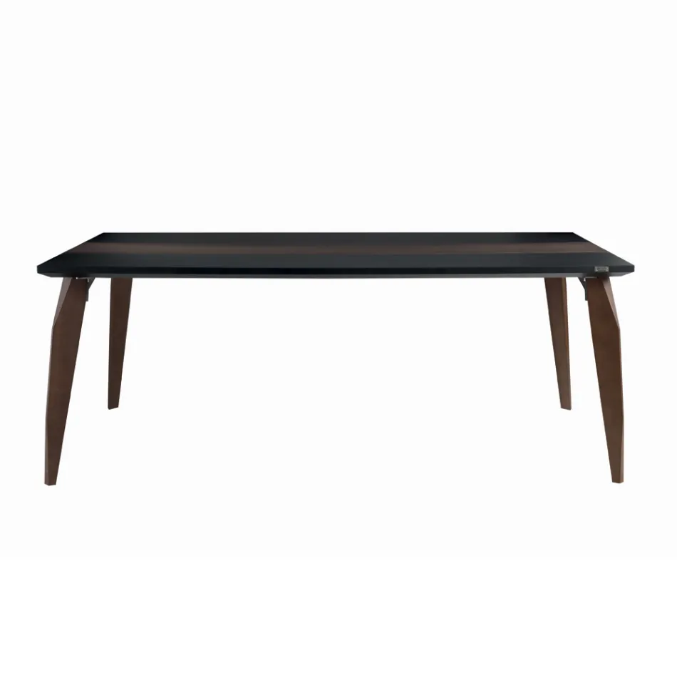 Tavolo da Pranzo Piano in Mdf con Inserto Superiore Made in Italy - Abisso Viadurini