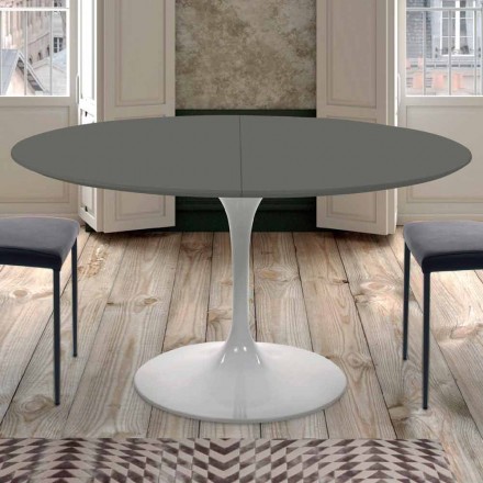 Tavolo da Pranzo Rotondo Allungabile Fino a 170 cm Made in Italy - Dollars Viadurini