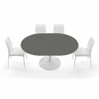 Tavolo da Pranzo Rotondo Allungabile Fino a 170 cm Made in Italy - Dollars Viadurini