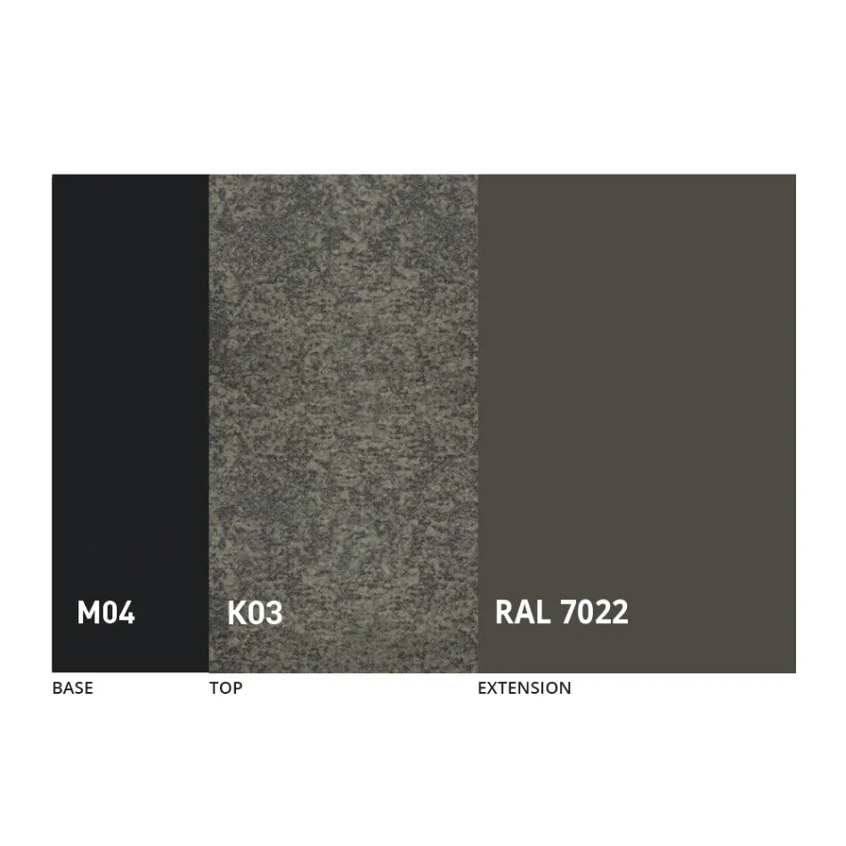 Tavolo da Pranzo Rotondo Allungabile in Ceramica Laminam Made in Italy - Lupetto Viadurini