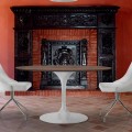 Tavolo da Pranzo Rotondo in Laminato HPL e Alluminio Made in Italy - Dollars