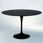 Tavolo da Pranzo Rotondo in Marmo e Alluminio Verniciato Made in Italy - Superbo Viadurini
