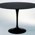Tavolo da Pranzo Rotondo in Marmo e Alluminio Verniciato Made in Italy - Superbo Viadurini