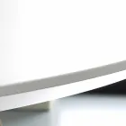Tavolo da pranzo tondo bianco Topeka, design moderno Viadurini