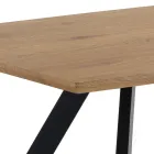 Tavolo da Salotto con Gambe in Acciaio e Piano in MDF - Terullio Viadurini