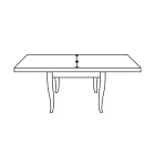 Tavolo da Soggiorno Allungabile a 200 cm Made in Italy - Panas Viadurini