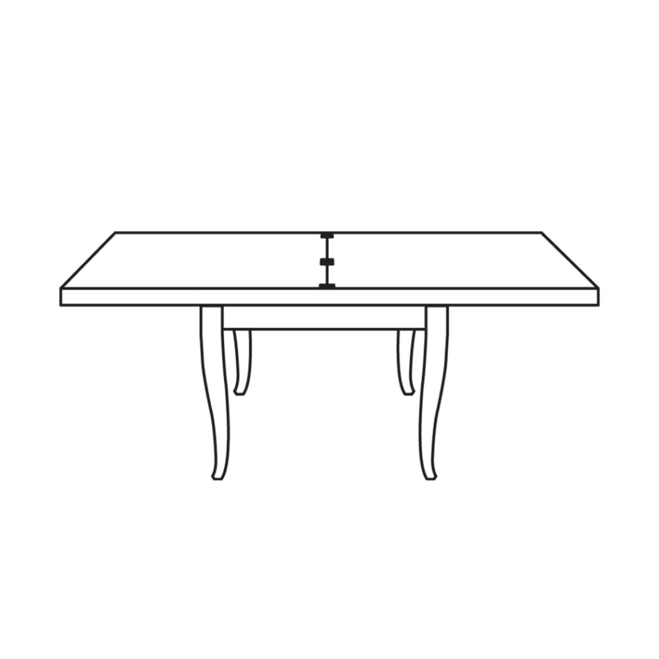 Tavolo da Soggiorno Allungabile a 200 cm Made in Italy - Panas Viadurini