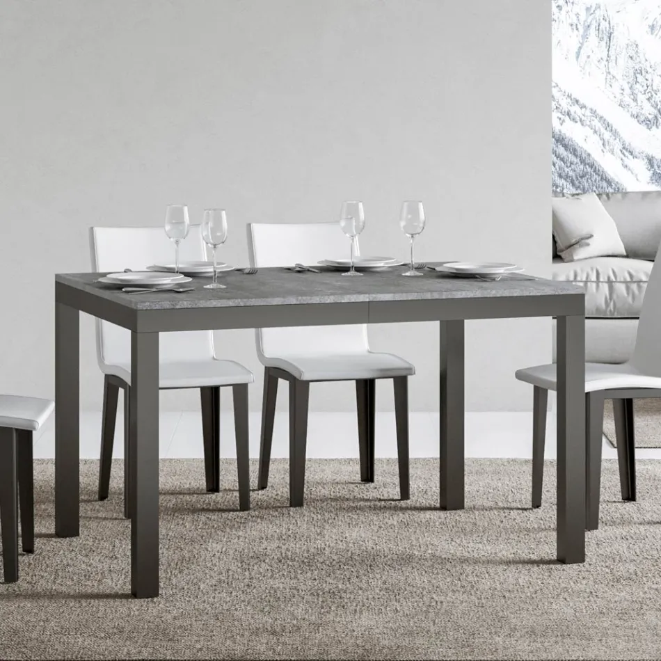 Tavolo Design con Piano in Legno Allungabile Fino a 440 cm Made in Italy - Foxy Viadurini