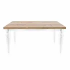Tavolo di design in legno di abete e plexiglass made in Italy, Castro Viadurini