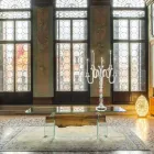 Tavolo di design in legno di briccola veneziana e vetro Venezia  Viadurini