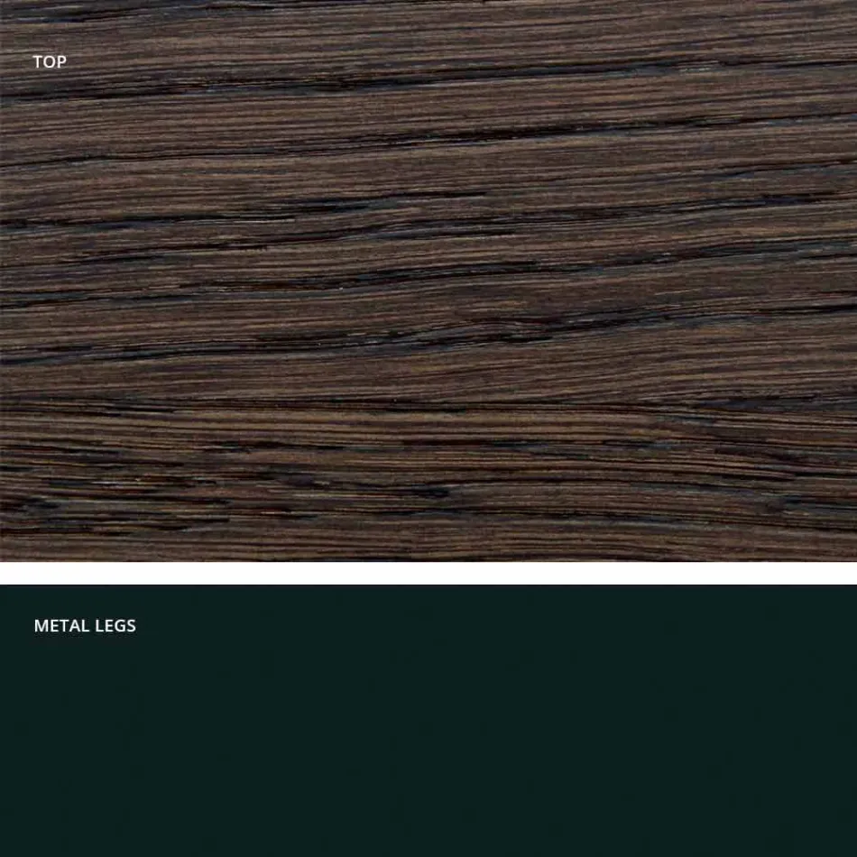Tavolo di design in legno massellato prodotto in Italia, Wilmer Viadurini