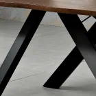 Tavolo di design in legno massellato prodotto in Italia, Wilmer Viadurini