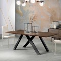 Tavolo di design in legno massellato prodotto in Italia, Wilmer
