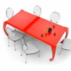 Tavolo di design moderno da pranzo prodotto in Italia, Milzano Viadurini