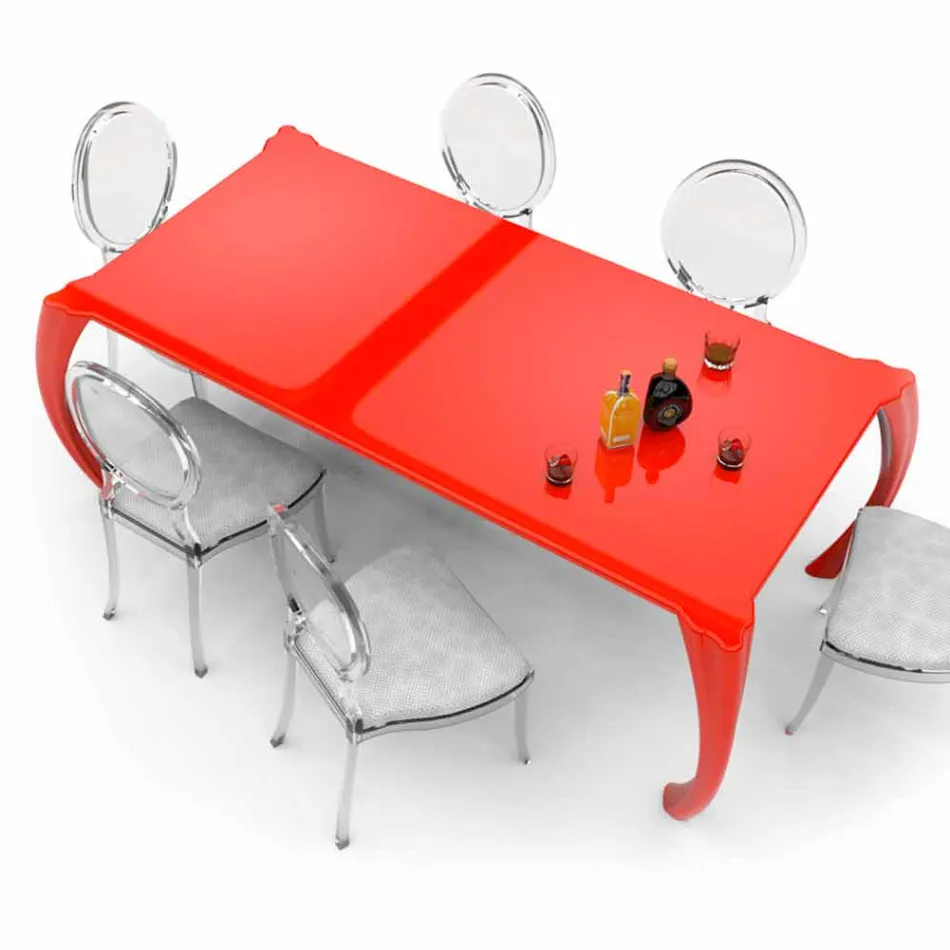 Tavolo di design moderno da pranzo prodotto in Italia, Milzano Viadurini