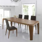 Tavolo di design moderno in legno fatto a mano in Italia Wood Viadurini