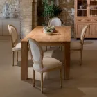 Tavolo Fisso 190x100 cm da Soggiorno Realizzato in Legno Teak Massello - Fiamminga Viadurini