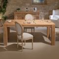 Tavolo Fisso 190x100 cm da Soggiorno Realizzato in Legno Teak Massello - Fiamminga